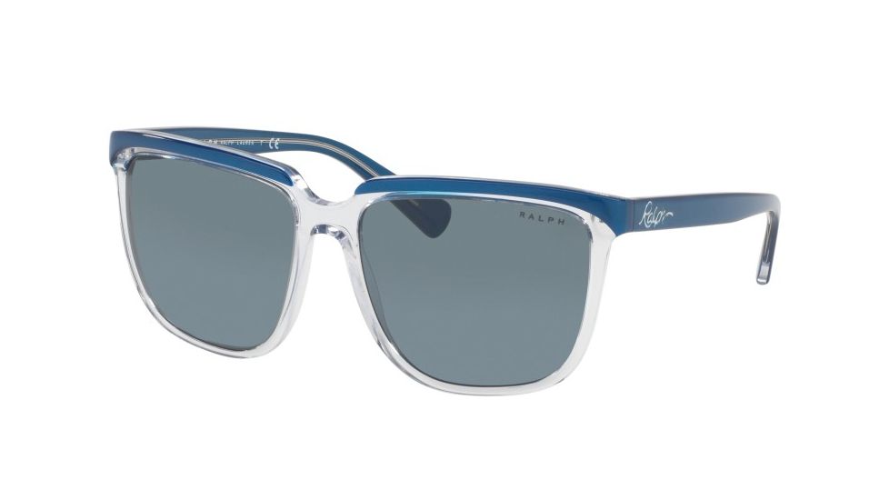 Ralph RA5214 Progressive Prescription Sunglasses RA5214-316680-58 - Lens Diameter 58 mm, Frame Color Blue Crystal
