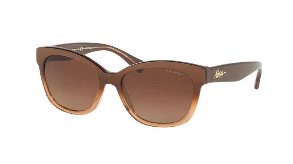 Ralph RA5218 Bifocal Prescription Sunglasses RA5218-1581T5-55 - Lens Diameter 55 mm, Frame Color Brown Gradient/brown