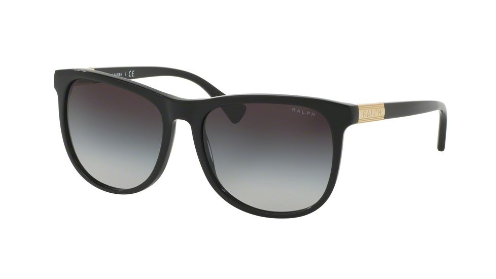 Ralph RA5224 Sunglasses 13778G-58 - Black Frame, Dk Grey Gradient Lenses
