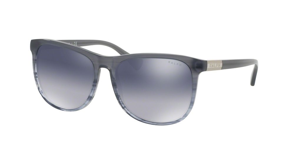 Ralph RA5224 Sunglasses 16271G-58 - Blue Horn Gradient/ Blue Horn Frame, Blue Grey Gradient Lenses