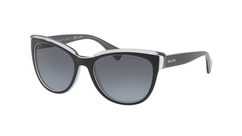 Ralph RA5230 Single Vision Prescription Sunglasses RA5230-1646T3-53 - Lens Diameter 53 mm, Frame Color Black Gray
