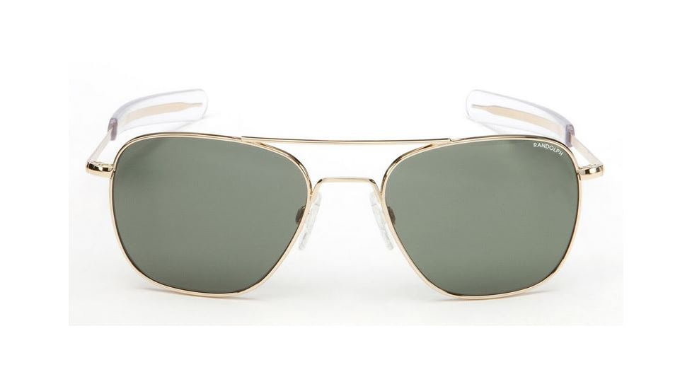 Randolph Aviator 23K Gold Frame, Agx PC Lens, 23K Gold Frame, 55MM AF51614-PC