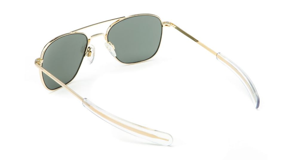 Randolph Aviator 23K Gold Frame, Gray Flash Mirror Glass Lens, 23K Gold Frame, 58MM AF81663