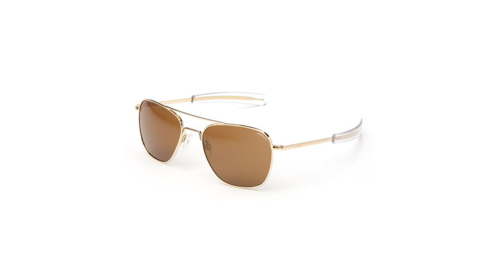 Randolph Aviator 23K Gold Frame, Tan Glass Lens, 23K Gold Frame, 52MM AF21612