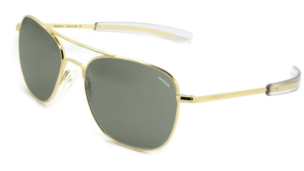 Randolph Aviator Progressive Prescription Sunglasses, Gold 23K Frame, AF006PR