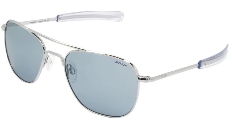 Randolph Aviator Single Vision Prescription Sunglasses, 23K Gold Frame, AF53667SV