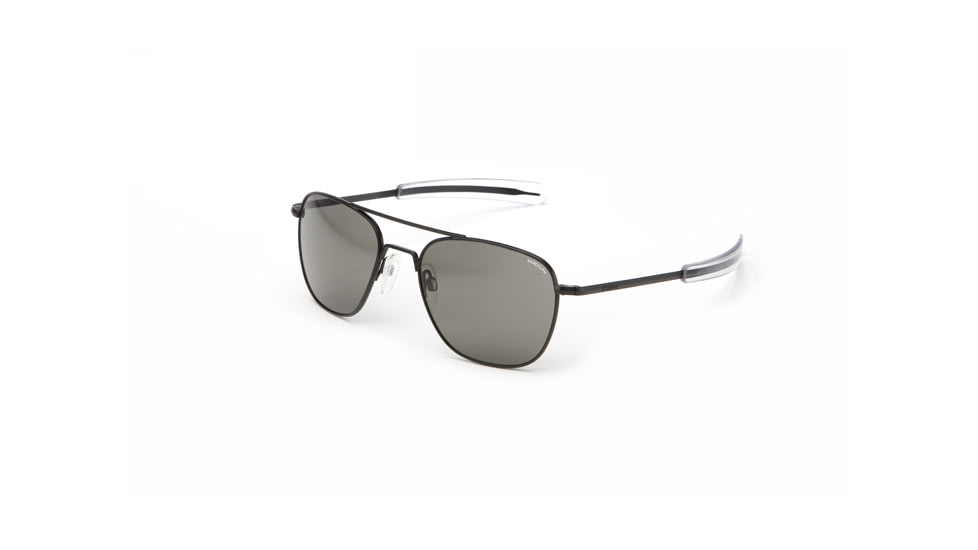 Randolph Aviator Progressive Prescription Sunglasses, Matte Black Frame, AF82611PR