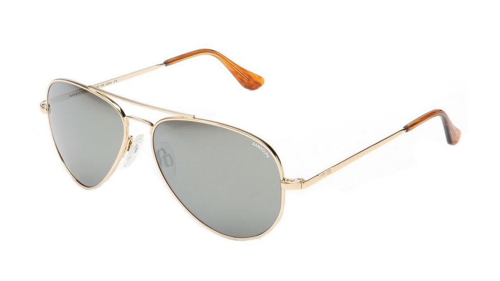 Randolph Concorde 23K Gold Frame, Gray Flash Mirror Glass Lens, 23K Gold Frame, 61MM CR11463