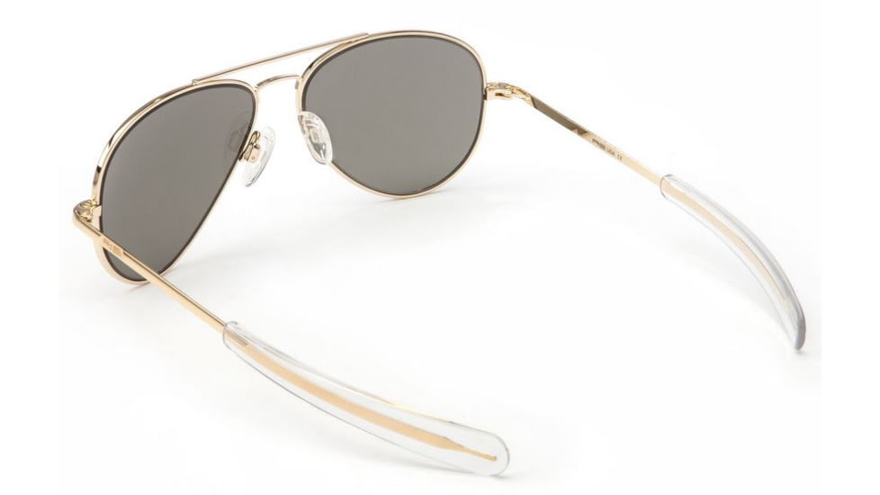 Randolph Concorde 23K Gold Frame, Gray Polarized Glass Lens, 23K Gold Frame, 57MM CR71634