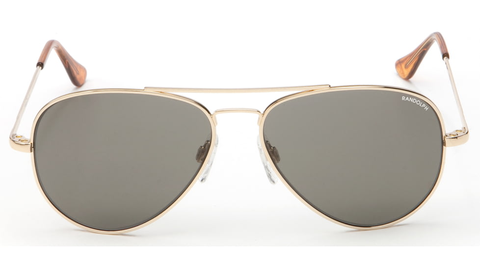 Randolph Concorde 23K Gold Frame, Gray Polarized PC Lens, 23K Gold Frame, 52MM CR21434-PC
