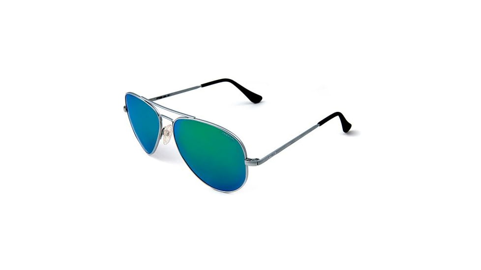 Randolph Concorde Matte Chrome Frame, Green Flash PC Lens, Matte Chrome Frame, 61MM CR14467-PC