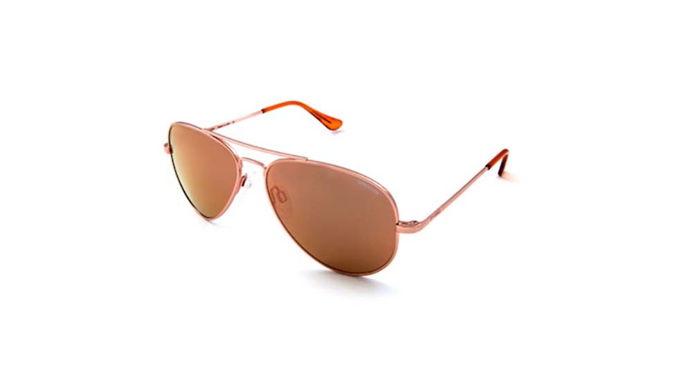 Randolph Concorde Sunglasses, Rose Gold 23K Frame, Pc Rose Gold Fl Mirror Lens, CR15466-PC