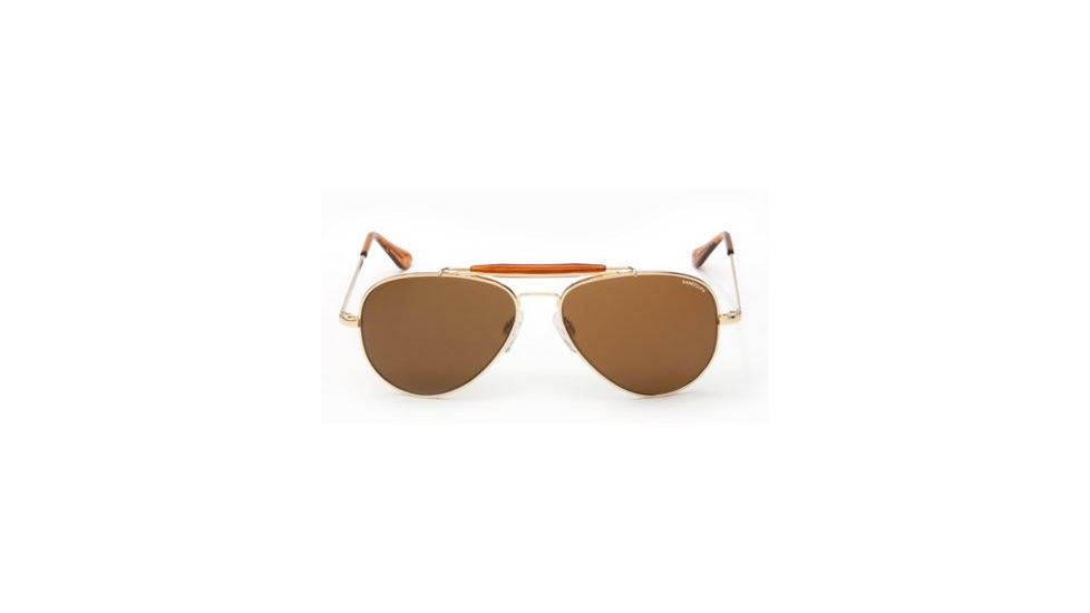 Randolph Sportsman Bifocal Prescription Sunglasses, 23K Gold Frame, SP11412BI