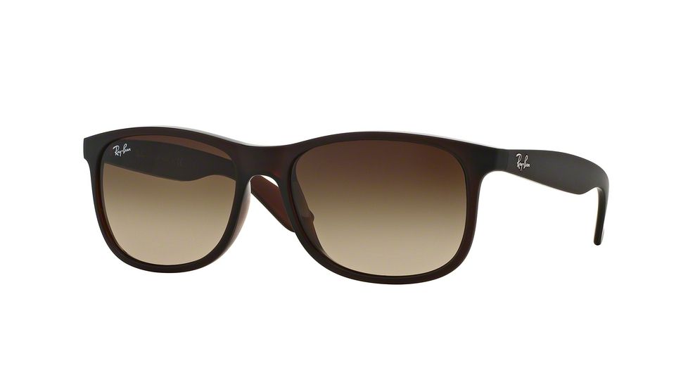 Ray-Ban Andy F RB4202F Bifocal Prescription Sunglasses RB4202F-607313-57 - Lens Diameter 57 mm, Frame Color Matte Brown