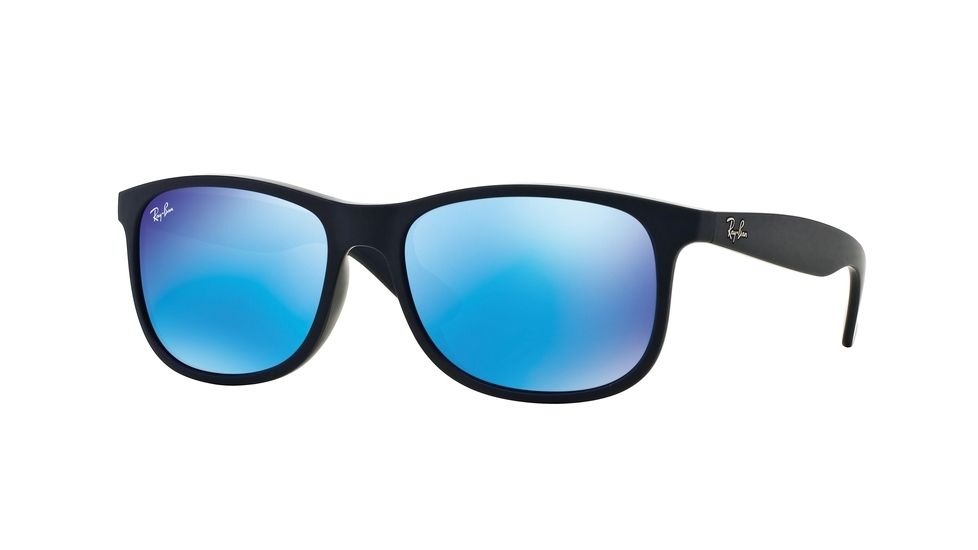 Ray-Ban ANDY F RB4202F Bifocal Prescription Sunglasses RB4202F-615355-57 - Lens Diameter 57 mm, Frame Color Shiny Blue On Matte Top