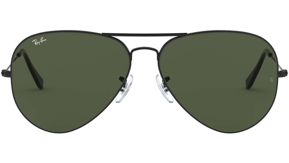 Ray-Ban Aviator Large Metal II Sunglasses RB3026, Black Frame, Crystal Gray Lenses, L2821-6214