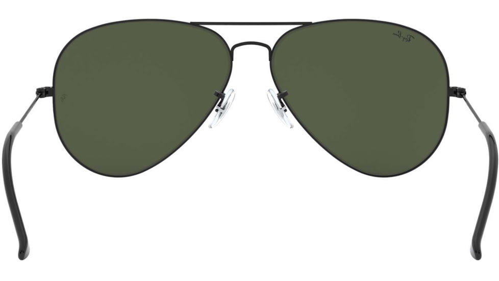 Ray-Ban Aviator Large Metal II Sunglasses RB3026, Black Frame, Crystal Gray Lenses, L2821-6214