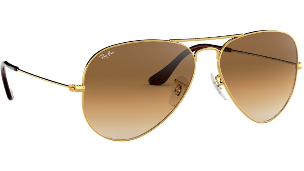 Ray-Ban Aviator Large Metal RB3025 Sunglasses, Arista Crystal Brown Gradient, RB3025 001/51-6214