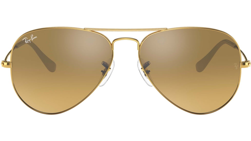 Ray-Ban Aviator Large Metal RB3025 Sunglasses, Arista Crystal Brown Mirror Silver Gradient, RB3025 001/3K-6214