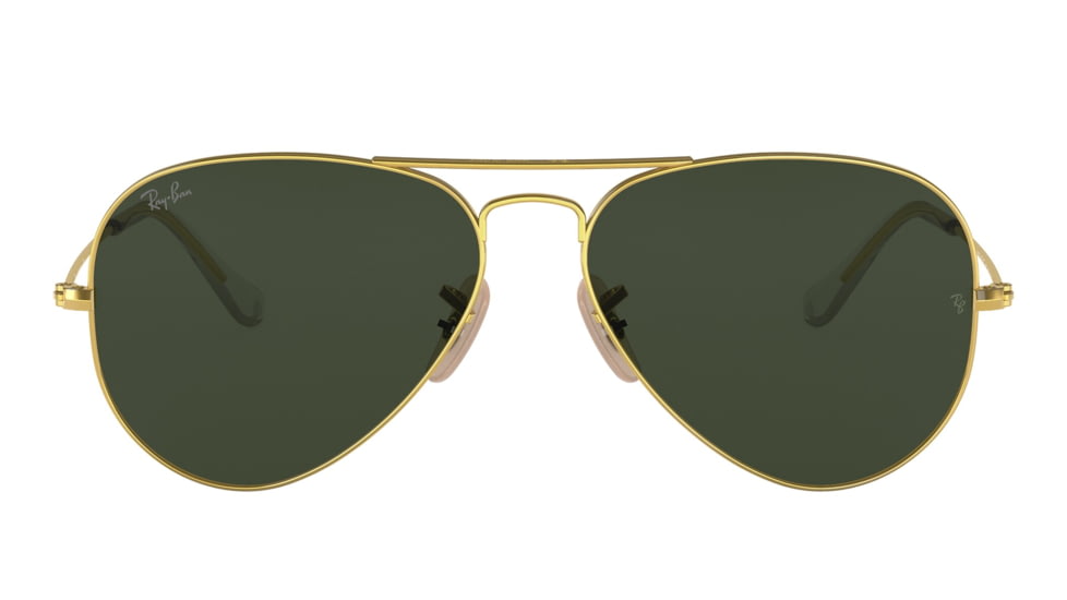 Ray-Ban Aviator Large Metal RB3025 Sunglasses, Arista Frame, G-15 Green Lens, 58, RB3025-W3400-58