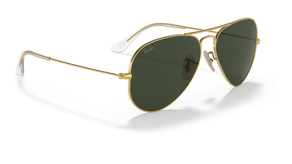 Ray-Ban Aviator Large Metal RB3025 Sunglasses, Arista Frame, G-15 Green Lens, 58, RB3025-W3400-58