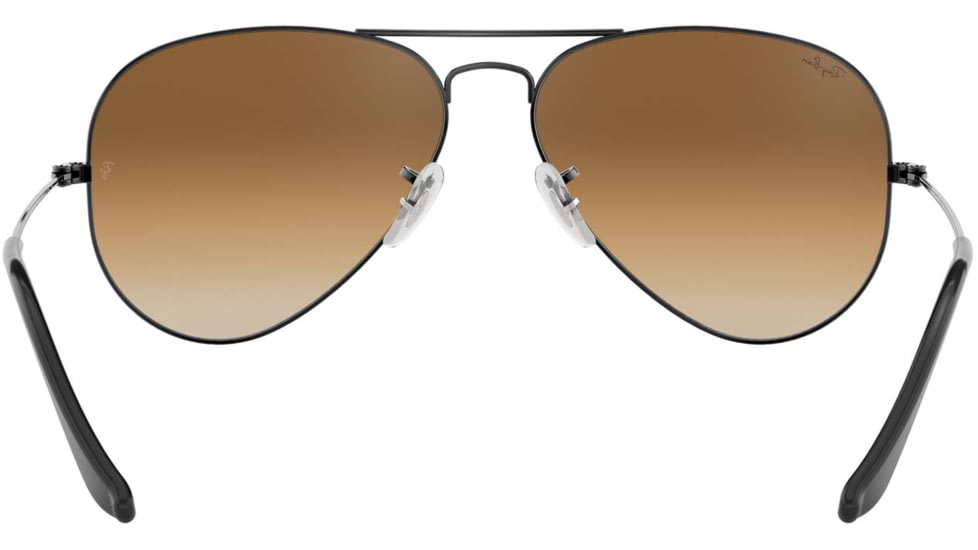 Ray-Ban Aviator Large Metal RB3025 Sunglasses, Gunmetal Crystal Brown Gradient, RB3025 004/51-6214