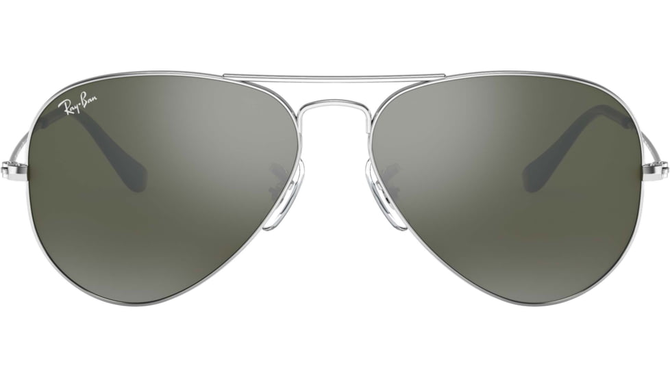 Ray-Ban Aviator Large Metal RB3025 Sunglasses, Silver Frame, Crystal Gray Gradient 58 mm Lenses, 003-32-5814