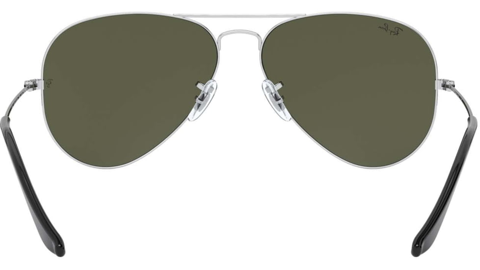 Ray-Ban Aviator Large Metal RB3025 Sunglasses, Silver Frame, Crystal Gray Gradient 58 mm Lenses, 003-32-5814