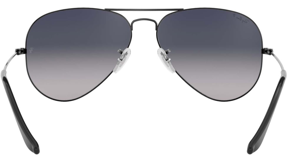 Ray-Ban Aviator Large Metal Sunglasses RB3025 004/78-6214 - Gunmetal Crystal Polarized Blue Grad.gray