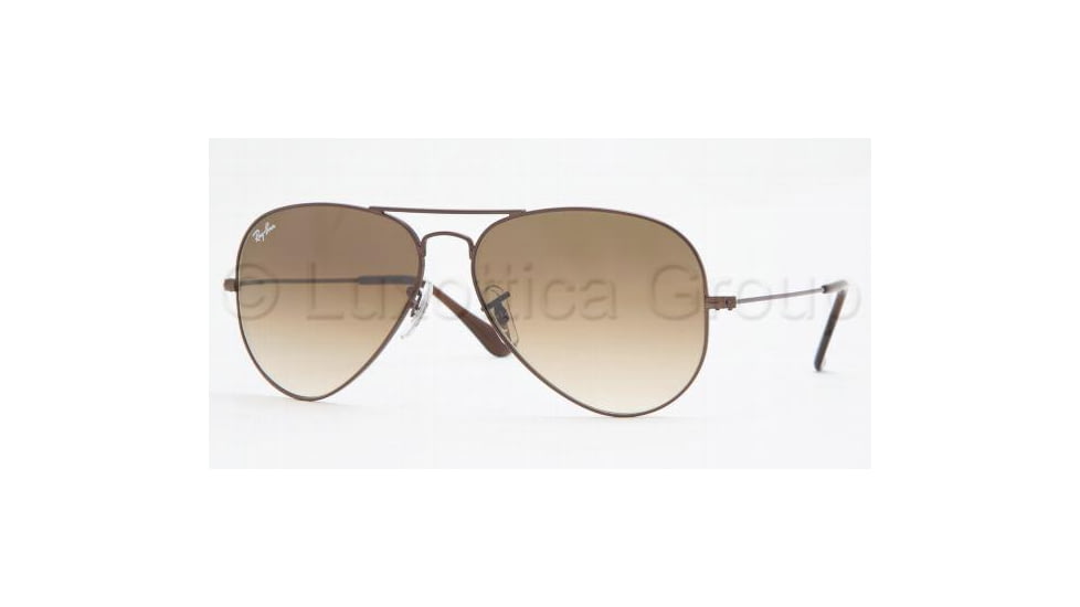 Ray-Ban Aviator Large Metal Sunglasses RB3025 014/51-5514 - Brown Crystal Brown Gradient