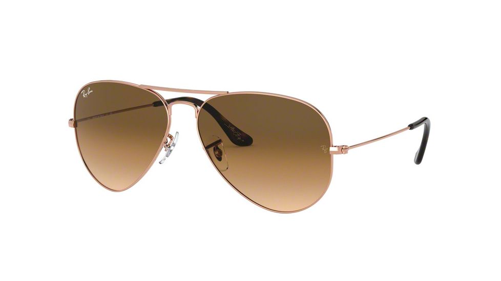 Ray-Ban Aviator Large Metal Sunglasses RB3025 903551-62 - , Clear Gradient Brown Lenses