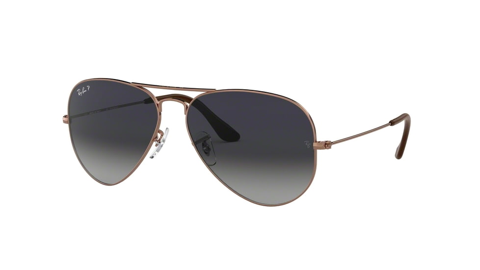 Ray-Ban Aviator Large Metal Sunglasses RB3025 903578-58 - , Blue Gradient Blue - Polar Lenses