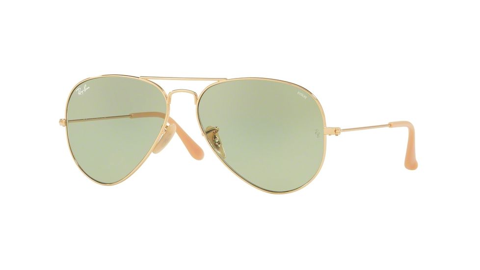 Ray-Ban Aviator Large Metal Sunglasses RB3025 90644C-58 - Gold Frame, Photo Green Lenses
