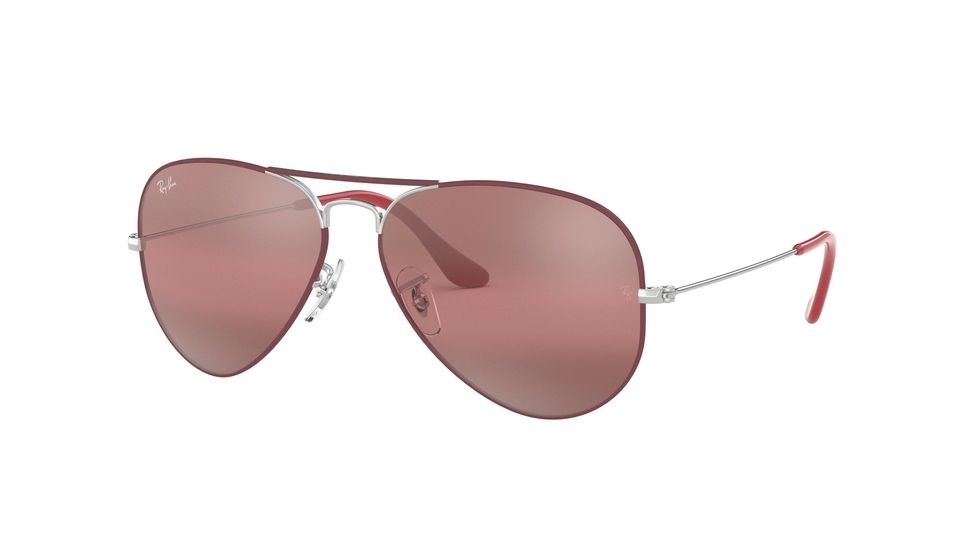 Ray-Ban Aviator Large Metal Sunglasses RB3025 9155AI-55 - , Purple Bi-mirror Grey-photo Lenses