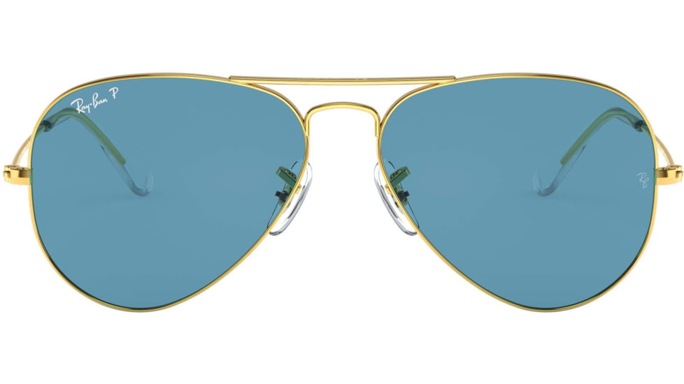Ray-Ban Aviator Large Metal Sunglasses RB3025 9196S2-62 - , Blue Lenses