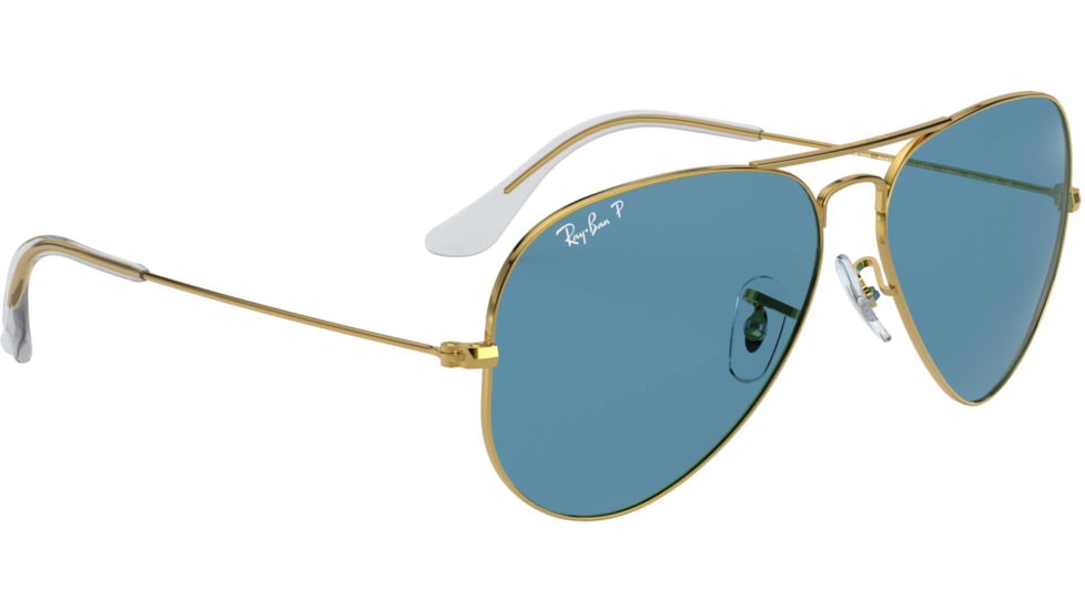 Ray-Ban Aviator Large Metal Sunglasses RB3025 9196S2-62 - , Blue Lenses