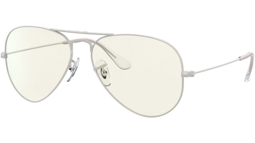 Ray-Ban Aviator Large Metal RB3025 Sunglasses, Light Gray, 62, RB3025-9223BL-62
