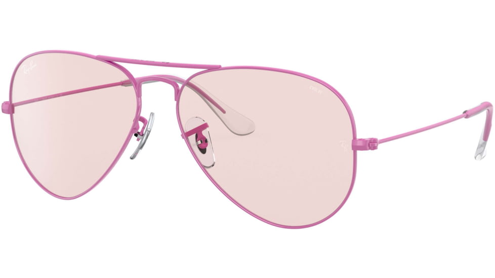 Ray-Ban Aviator Large Metal RB3025 Sunglasses, Violet, 62, RB3025-9224T5-62