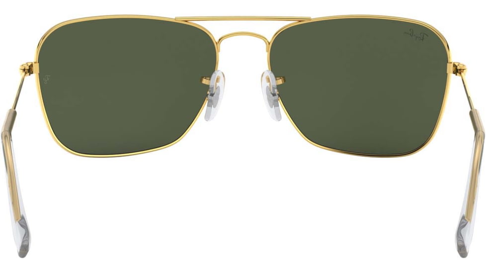 Ray-Ban Caravan Sunglasses RB3136 001-5815 - Arista Frame / Crystal Green 58 mm Lenses