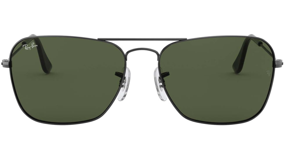 Ray-Ban Caravan Sunglasses RB3136 004-5515 - Gunmetal Frame / Crystal Green 55 mm Lenses