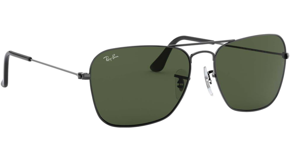 Ray-Ban Caravan Sunglasses RB3136 004-5815 - Gunmetal Crystal Green