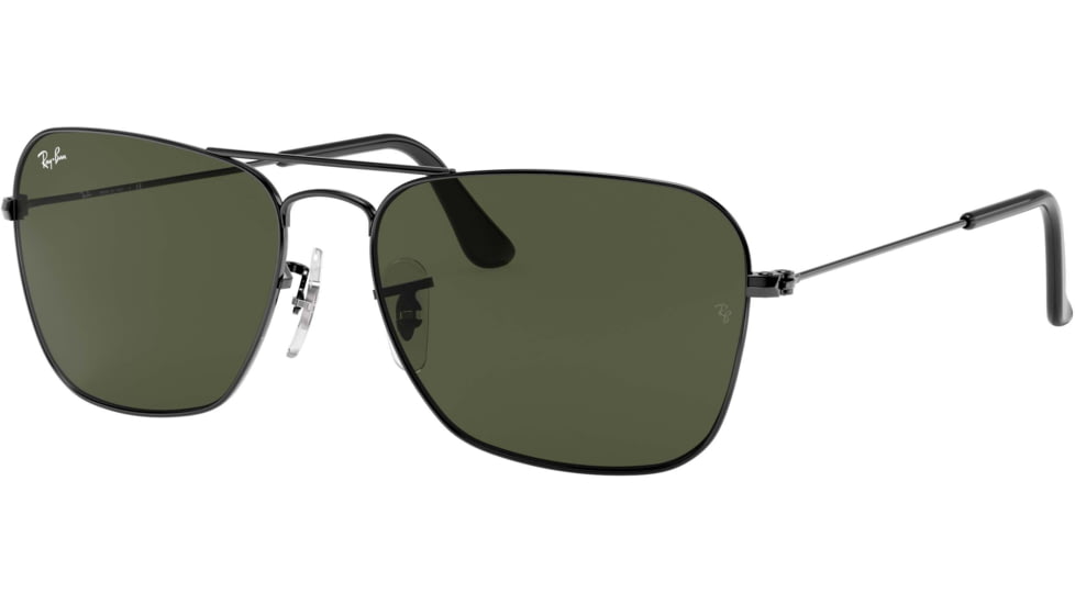 Ray-Ban Caravan Sunglasses RB3136 004-5815 - Gunmetal Crystal Green