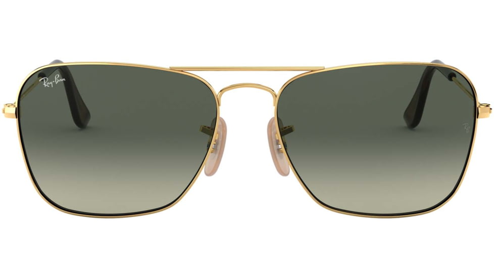 Ray-Ban Caravan Sunglasses RB3136 181/71-58 - Gold Frame, Light Grey Gradient Dark Grey Lenses