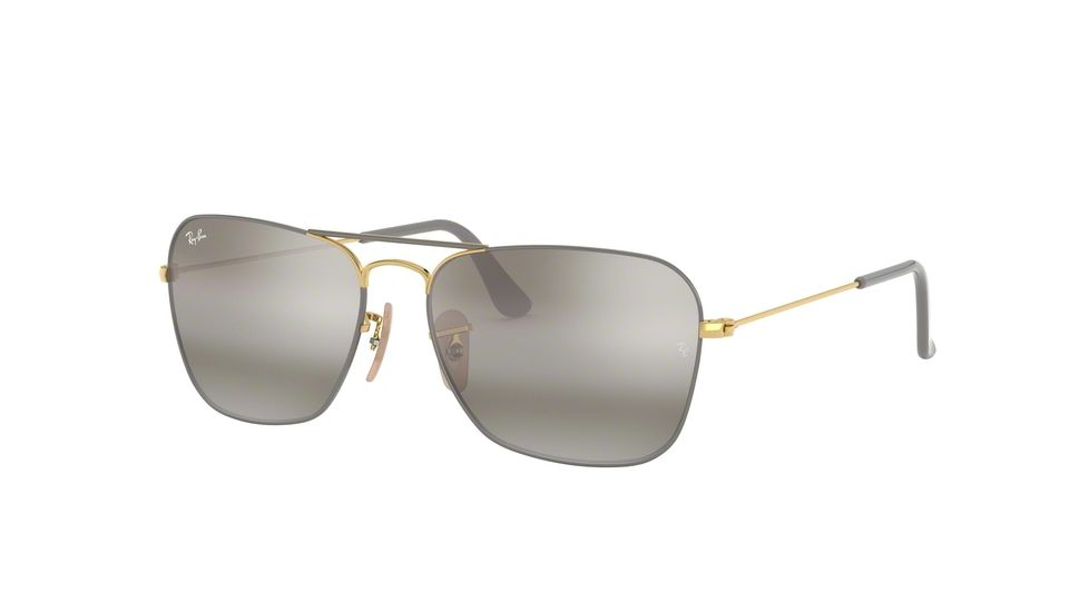 Ray-Ban Caravan Sunglasses RB3136 9154AH-55 - , Grey Bi-mirror Grey Lenses