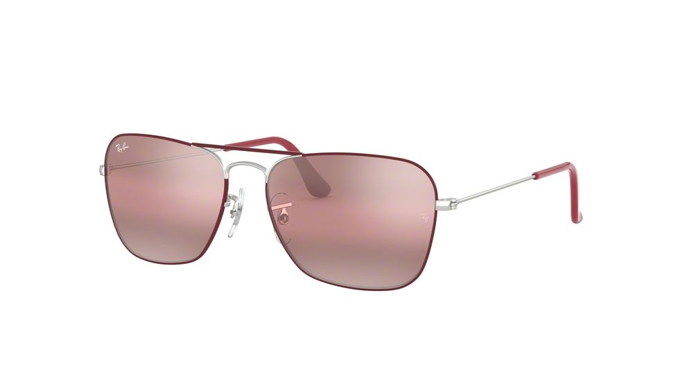 Ray-Ban Caravan Sunglasses RB3136 9155AI-55 - , Purple Bi-mirror Grey-photo Lenses