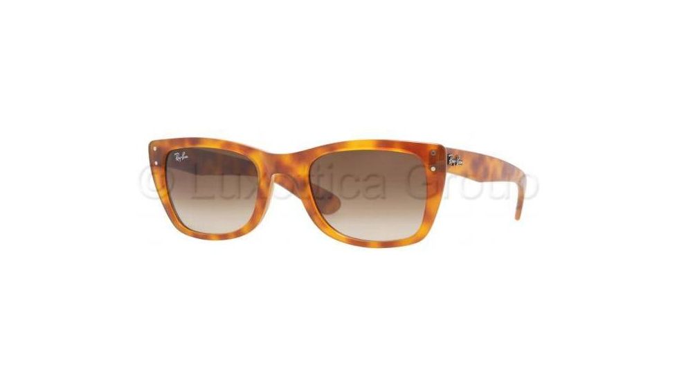 Ray-Ban Caribbean Sunglasses RB4148 803/51-5222 - Yellow Havana Crystal Brown Gradient