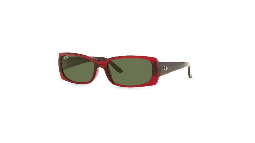 Ray-Ban Sunglasses RB4067-601-5316 53 mm Lense Diameter / Black Frame w/ Crystal Green Lenses