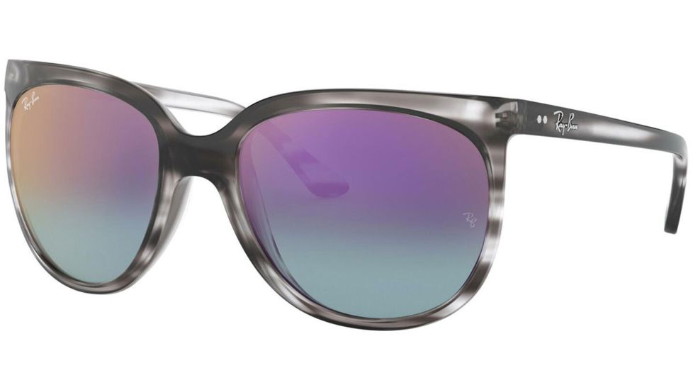 Ray-Ban Cats 1000 Sunglasses RB4126 64313B-57 - , Pink Gradient Violet Lenses