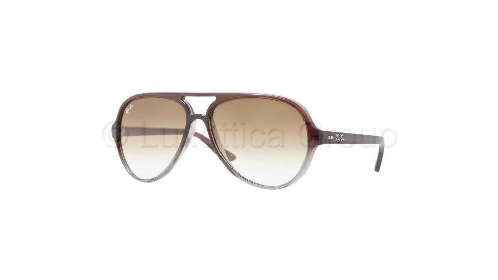 Ray-Ban RB4125 Single Vision Prescription Sunglasses RB4125-824-51-5913 - Lens Diameter: 59 mm, Frame Color: Brown Gradient On Gray Transparent