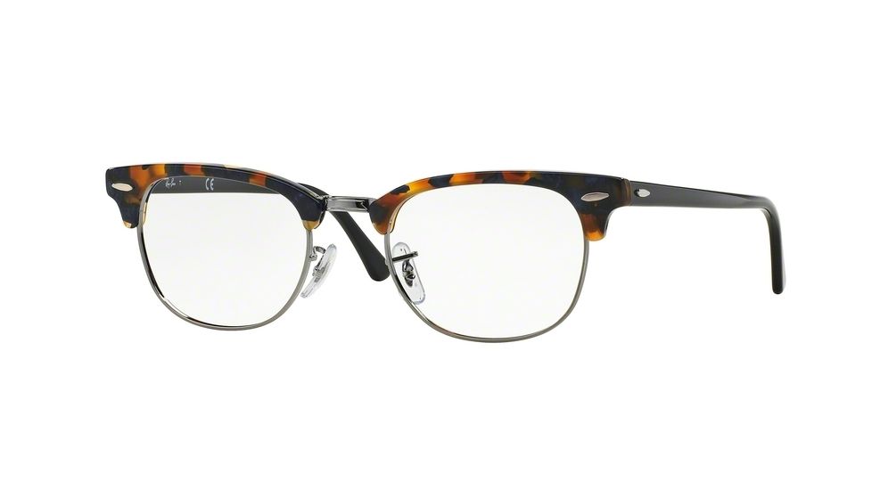 Ray-Ban Clubmaster Eyeglasses RX5154 with Rx Prescription Lenses 5492-51 - Blue Havana Frame
